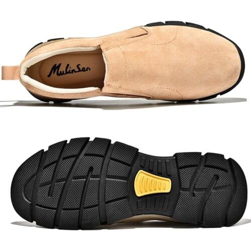 Mens Shoes Casual Men Sneakers Leather Trail Trekking Walking Shoes Rubber Platform Sports Shoes For Male Loafers Spring Autumn