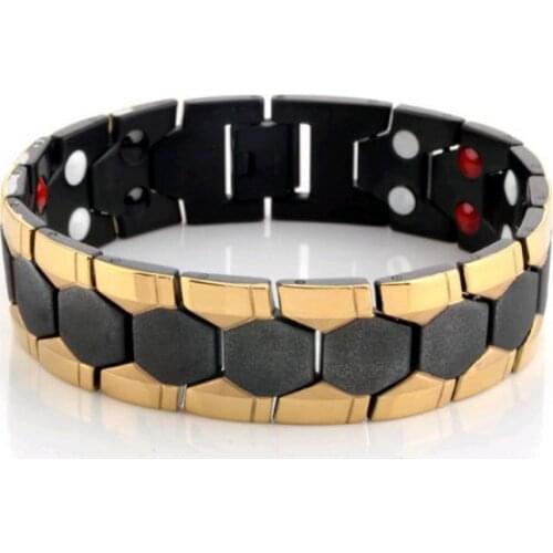 Fashion Personality Energy Magnet Anti-Radiation Detachable Health Bracelet for Men Jewelry