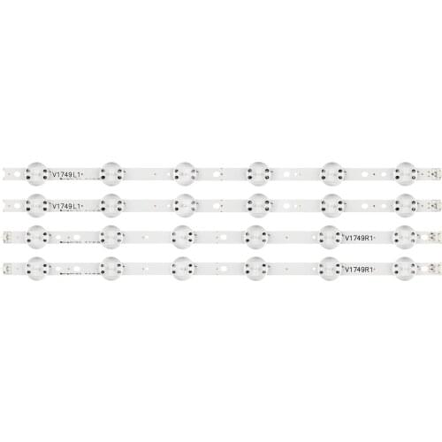 New Kit 4 PCS LED strip For LG 49UV340C 49UJ6565 49UJ670V V17 49 R1 L1 ART3 2862 2863 6916L-2862A 6916L-2863A