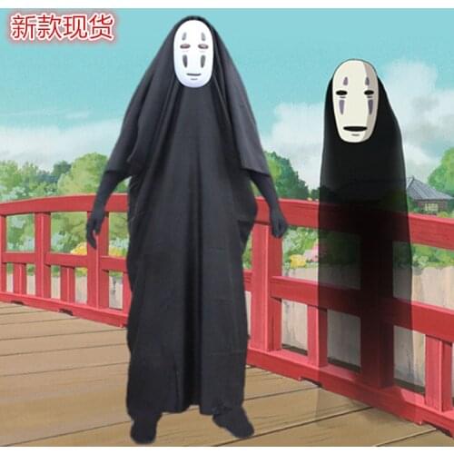 Spirited away Cosplay clothing no face male clothes clothing Cosplay spirited Halloween Costume