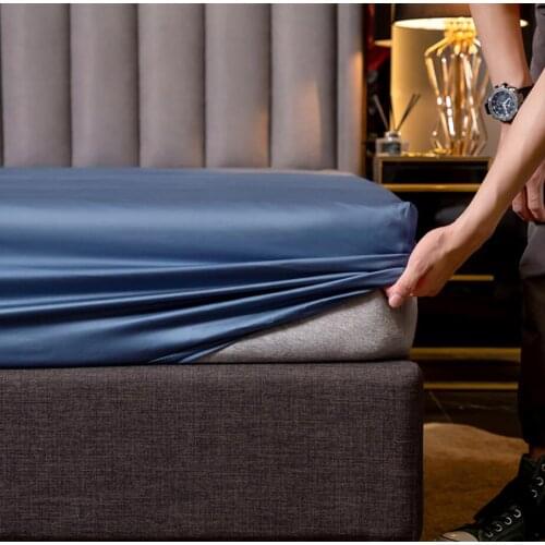 12 color Pure Cotton Bedspread Fitted Bed sheet Linen with Elastic Band Queen King Size Bedding Mattress Protector Bed Cover