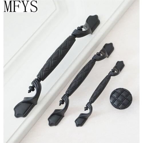 3.75'' 5'' 6.3'' Dresser Pulls Drawer Knobs Pulls Handles Black / Rustic Vintage Furniture Cabinet Knobs Pull Handle Door Knobs