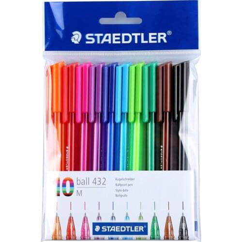 STAEDTLER 10 color ballpoint pen 0.7 mm ball pen M pointed