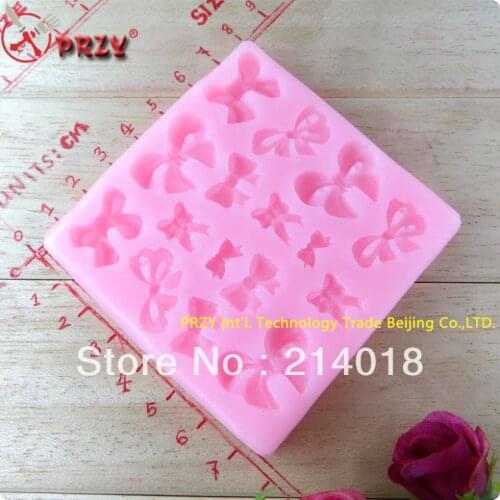 Fondant Cake decoration mold Bowknot Shapes Silicone Mold Soap Mold Sugarcraft NO.:si078