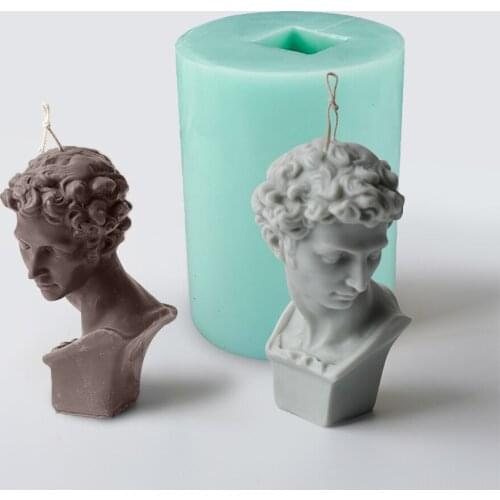 TS0190 PRZY Large Size Plaster Statue Candle Moulds Men and Women Mold Silicone Mold Soap Molds Clay Resin Moulds