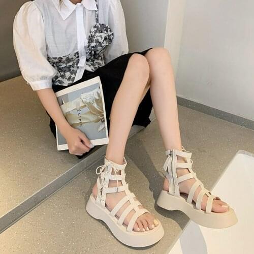 Ladies Wedge Sandals Female Casual Shoes Outdoor Open Toe Slippers Woman Gladiator Platform Sandal Non Slip Womens Footwear