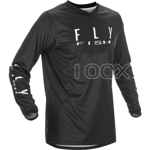 2021 FLY FISH Universal Jersey Motocross Off-Road MX ATV BMX MTB Riding long sleeve