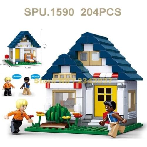 Sluban 0569 204pcs Urban Gym Motion Simurban Forge Building Blocks Toy
