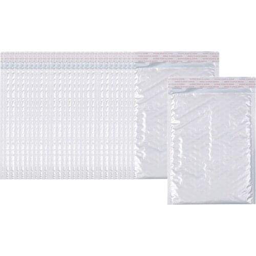 30 Pieces Paper Bubble Bags Padded Mailing Shipping Film Bag Self Seal