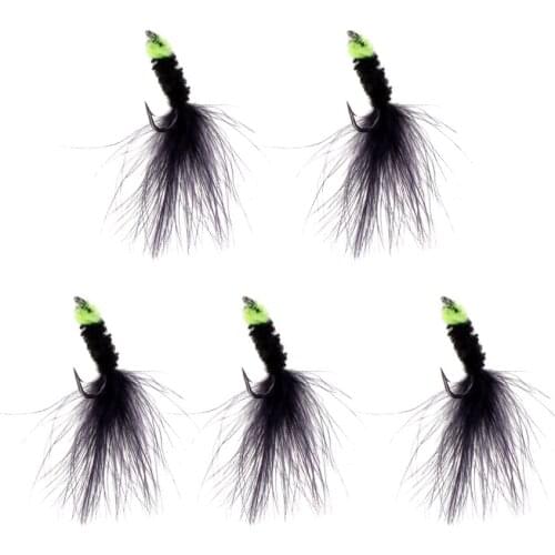 5 Pieces Fishing Flies Egg Sucking Leach Artificial Baits Fishing Lure Streamer Lure