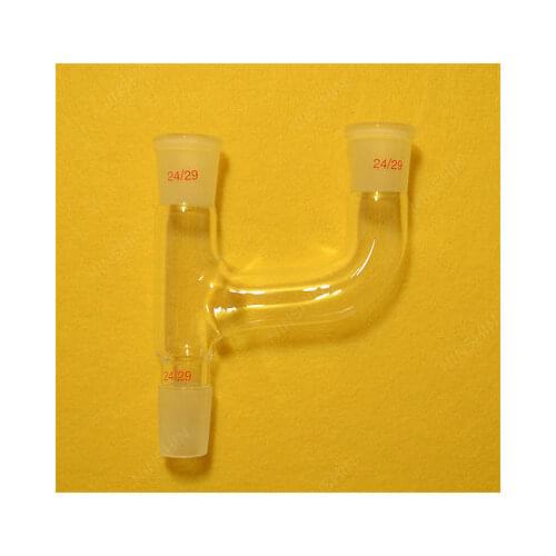 Claisen Adapter,3-Way Distillation Adapter with 24/29 Joint,lab Glassware