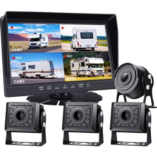 Car camera 10.1 inch truck AHD night vision car camera HD four-channel video reversing image