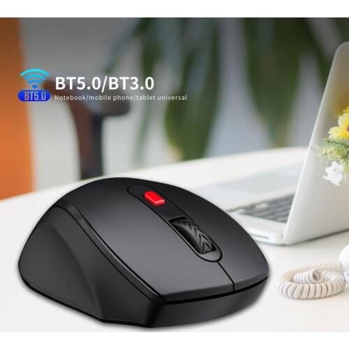 Newest T67 Wireless Mouse Plug Play Durable 1600 DPI Ergonomic Design ABS 6 Buttons Mute Design Bluetooth Mouse for Office