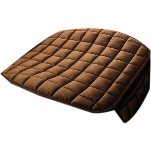 Car Seat Cover Winter Warm Cushion Protector Auto Rear Chair Mat Antislip Universal Front Chair Breathable Pad QW