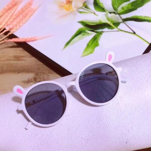 Kids Sunglasses Fashion Cute Bear Ears Round Frame Sun Glasses Boys Girls Outdoor Sport Shade Cartoon Childrens Eyewear 2022