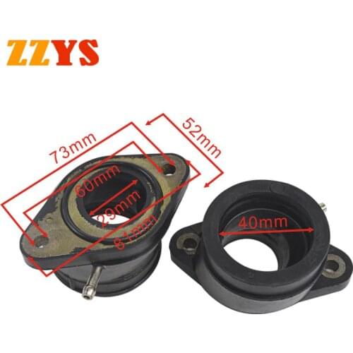 For Yamaha XJR1200 XJR1300 XJR 1200 1300 4KG Carburetor Rubber Intake Manifold Pipe Interface Adapter 4KG-13586-00 4KG-13596-00