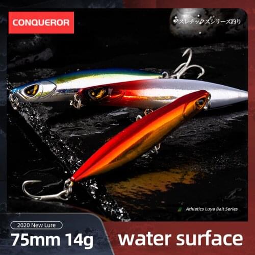 EVERCATCH BeachWalker 75mm/14g sinking pencil long shot casting jigging lure saltwater deep sea fishing trolling hard bait