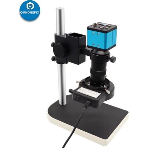 HDMI Microscope Camera Set HD 2.0MP 200W 1080P 30FPS VGA Industrial Microscope Camera+180X C mount lens 56 LED Ring Light Lamp