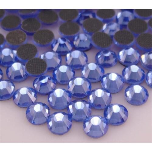 MHS.SUN SS20 SS30 DMC Crystal Rhinestones DIY Loose HotFix Crystal Rhinestone With Glue Iron-on For Clothing Decoration