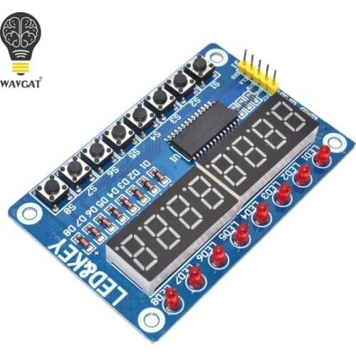 TM1638 Module Key Display For AVR Arduino New 8-Bit Digital LED Tube 8-Bit WAVGAT