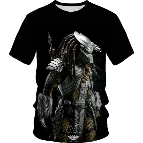 Blood Warrior Printed Harajuku Mens T-shirt Fashion Mens and Womens Short-sleeved T-shirt Daily Wear