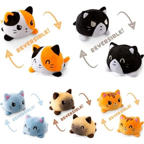 Reversibl Cat Gato Kids Soft Gift Plushie octopus Plush Animals Double-Sided Flip Doll Cute Toys Peluches For Pulpos Kid Girl