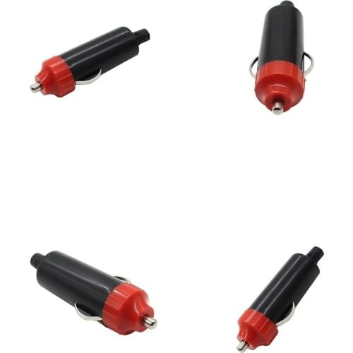 Pack of 4 ABS Plastic 12 Volt Replacement Car Cigarette Lighter Socket Plug Charger Adapter 10A