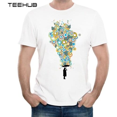 2019 Mens New Creative Bubble Printed Short Sleeve T-Shirt Summer Cool Tops Soft Tee