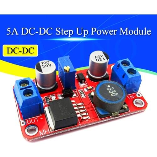 5A DC-DC Step Up Power Module Boost Volt Converter 3.3V-35V To 5V 6V 9V 12V 24V XL6019 adjustable output