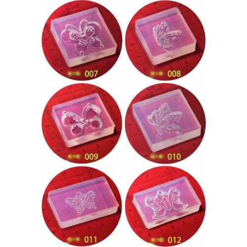 Cute Butterfly Silicone Resin Molds Earring Necklace Pendant Jewelry Tools U7ED