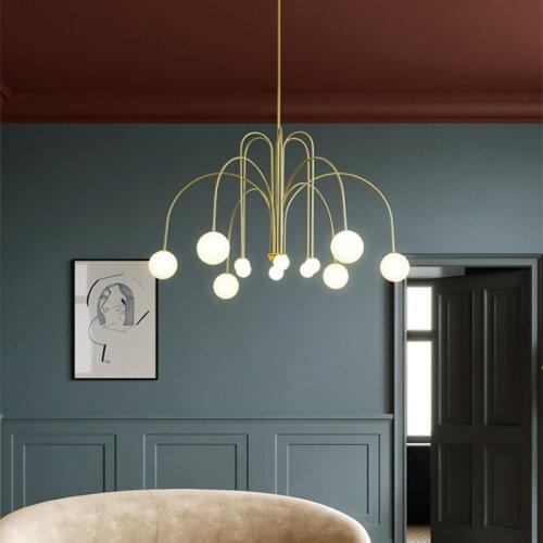 Modern spider chandelier Designer nordic glass ball lamp Glass Ball Lighting For Living Room Office Bedroom chandelier