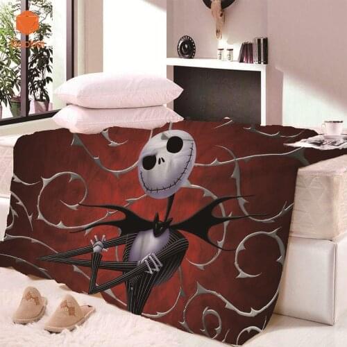 Skull Super Soft Cozy Velvet Plush Throw Blanket For Bed BeachTowel Thin Blanket Throws bedsheet Travel Sheets CB68