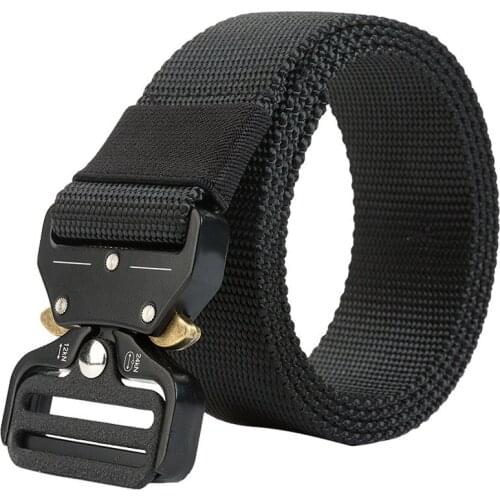 Tactical Nylon Belt Men Military SWAT Combat Molle Belts Army Metal Buckle Equipment Survival Belts Jeans Waist Strap 125 135cm