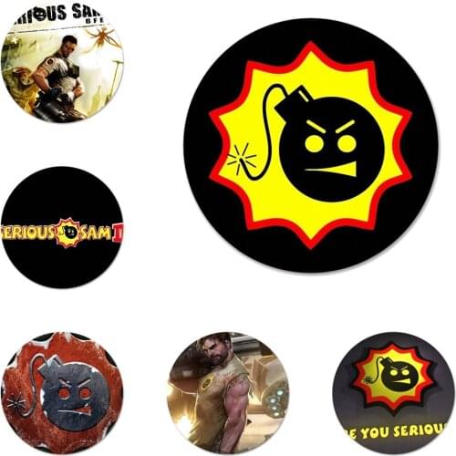 Game Serious Sam Badge Brooch Pin Accessories For Clothes Backpack Decoration gift