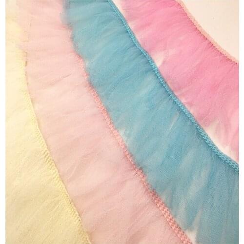 10 Yard/Pack 8cm Multicolor Bud Silk Net Yarn Tassel Lace DIY Crafts Bedding Womens Sewing Wedding Dress Home Accessories