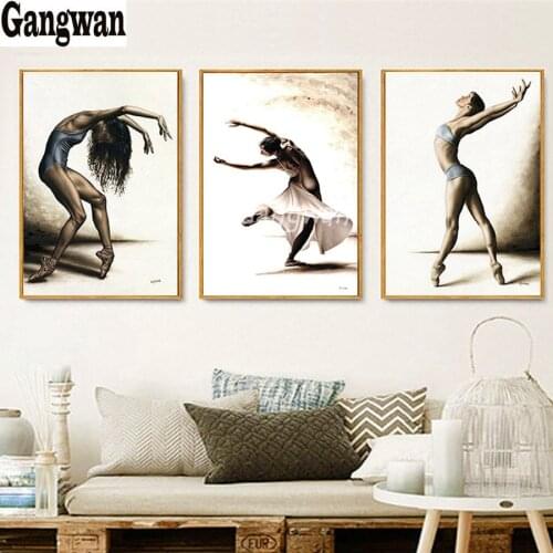 5D round square diamond embroidery Europe Figure Ballet Dancer Diy full sets diamond painting mosaic pictures rhinestones decor