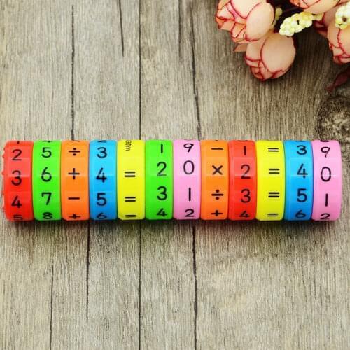 6 Pieces Magnetic Montessori Kids Preschool Educational Plastic Toys For Children Math Numbers DIY Assembling Puzzles Boys Girls
