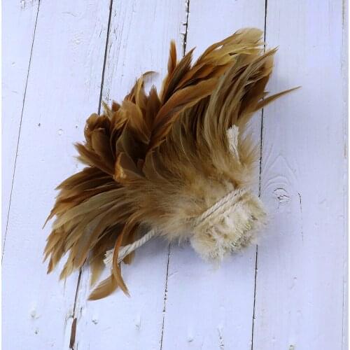 800-1000Pcs/Bundle Red Rooster Feathers DIY Wedding Jewelry Making Accessories Carnival Clothes Decoration Natural Plumes Crafts