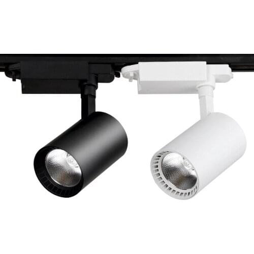 Free shipping 4pcs 10W 900lm COB LED Track light shopping mall/ clothing store lighting lamp spot light AC85-265V