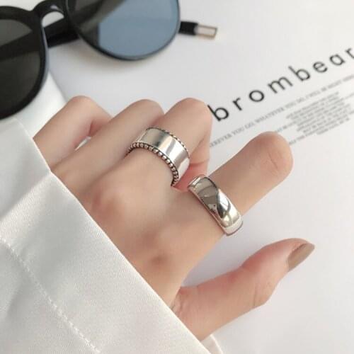 Boho Beach Vacation Knuckle Large Smooth Open Rings for Women Adjustable Finger Ring Charm Jewellery Wholesale Gifts