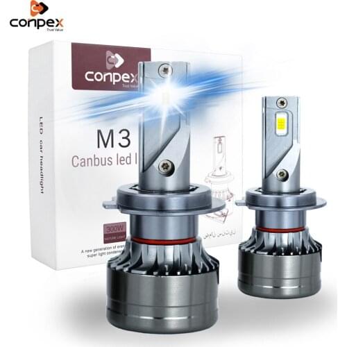 Conpex M3 H7 LED car headlights bulb canbus H4 H1 H11 H16 9005 9007 9004 H7 headlamp 6000k H4 LED high low beam lights car bulb