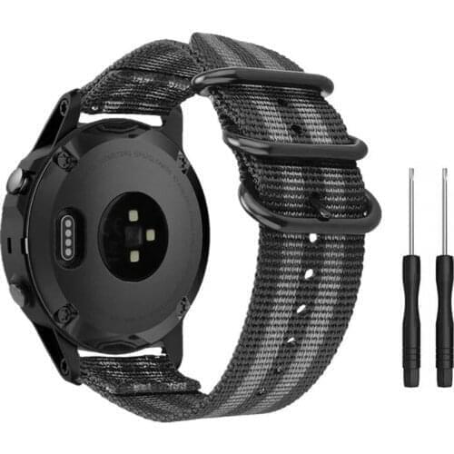 For Garmin Instinct Marq series fenix 5 6 5X watchband sports nylon nato wristband bracelet easy replacement removal accessories