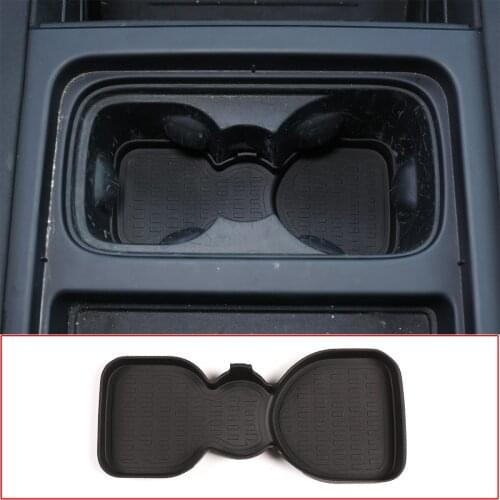 For Land Rover Defender 90 110 2020-2022 TPE Rubber Black Car Center Console Center Front Cup Holder Mat Car Accessories
