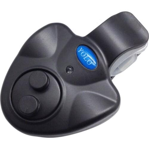 Electronic Fishing Bite Alarm LED Light Bell Clip on Fishing Rod Wireless Black Tackle Fishing Accessories