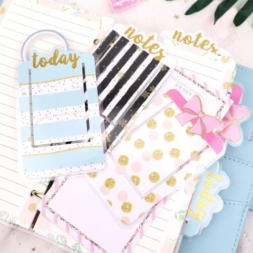 Frontheon PVC Covered Plastic Bookmarks For Planner Organizer Today Week Month Notes Index Book Markers Journals Supplies