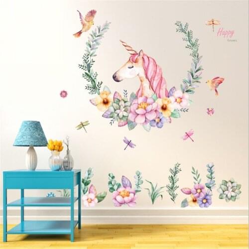 JX-LCLYL Unicorn Wall Decal Mural Sticker Art Removable Vinyl Home Decor Stickers New