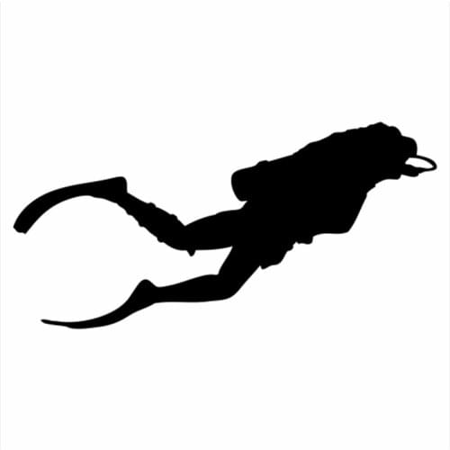 Creative Diving Vinyl Decal Funny Car Stickers Window Black Silver CL482