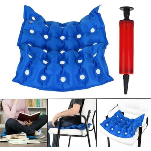 Medical Air Seat Inflatable Cushion Wheelchair Square Porous Anti-hemorrhoids Buttocks Massage Bedsore Prevention U3