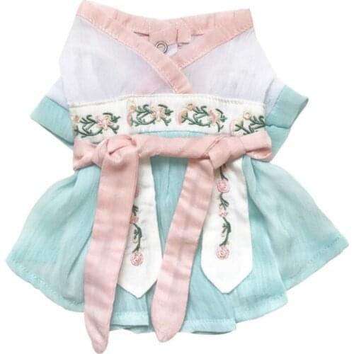 Lovely Summer Pet Dog Cat Cooling Skirt Small Large Kawaii Puppy Kitten Clothes Skirt Hanfu Clothing Beautiful Cat Dress