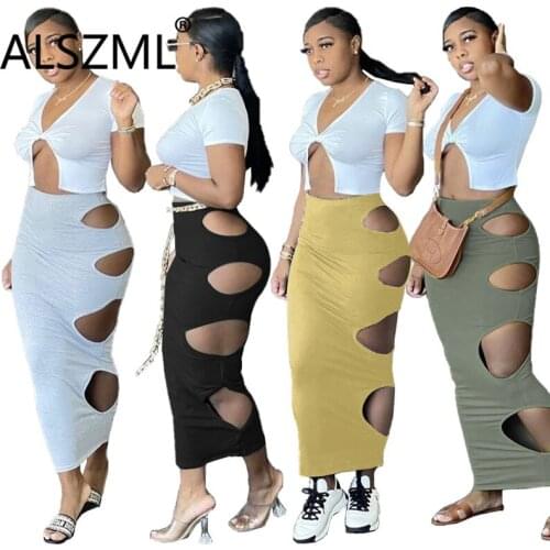 Fashion Style Women Hold Novelty Skirt Set Summer Sleeveless 2 Pieces Outfits Ladies Matching Set